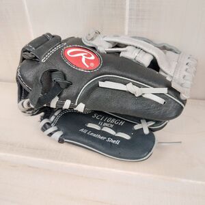 Rawlings Black/Gray Baseball Glove SC110BGH 11" RHT Sure Catch Series